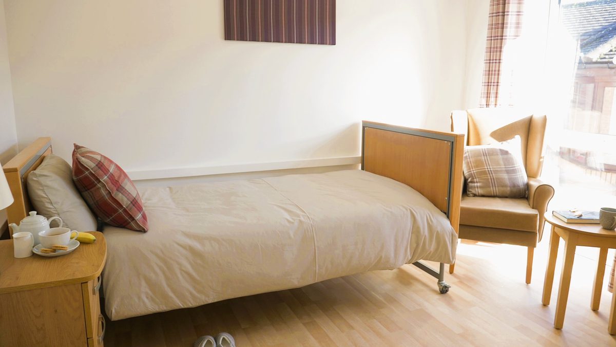 A bright en-suite bedroom