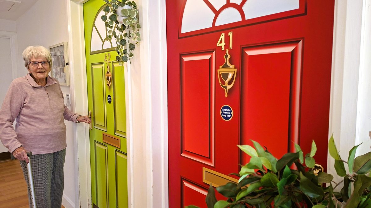 A personalised bedroom door