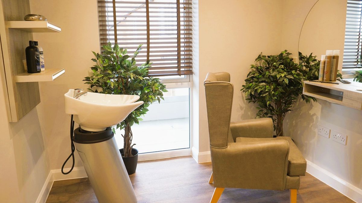 The beauty salon